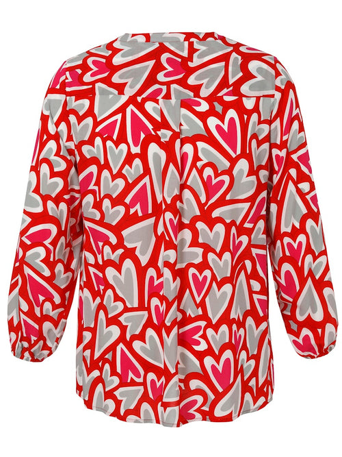 Bluse V-Ausschnitt 1/1 Arm_ Druck_2511913