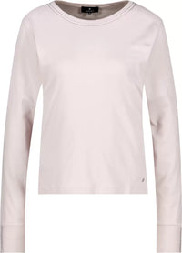 Monari Langarmshirt mit Strassdetails – Rosewater
