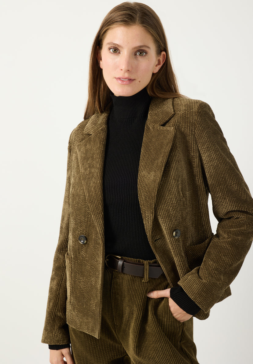 MORE & MORE Cordblazer in Modern Green – Art.-Nr. 61106052