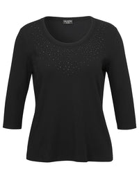 T-Shirt Rundhals 3/4 Arm Strass_2416421