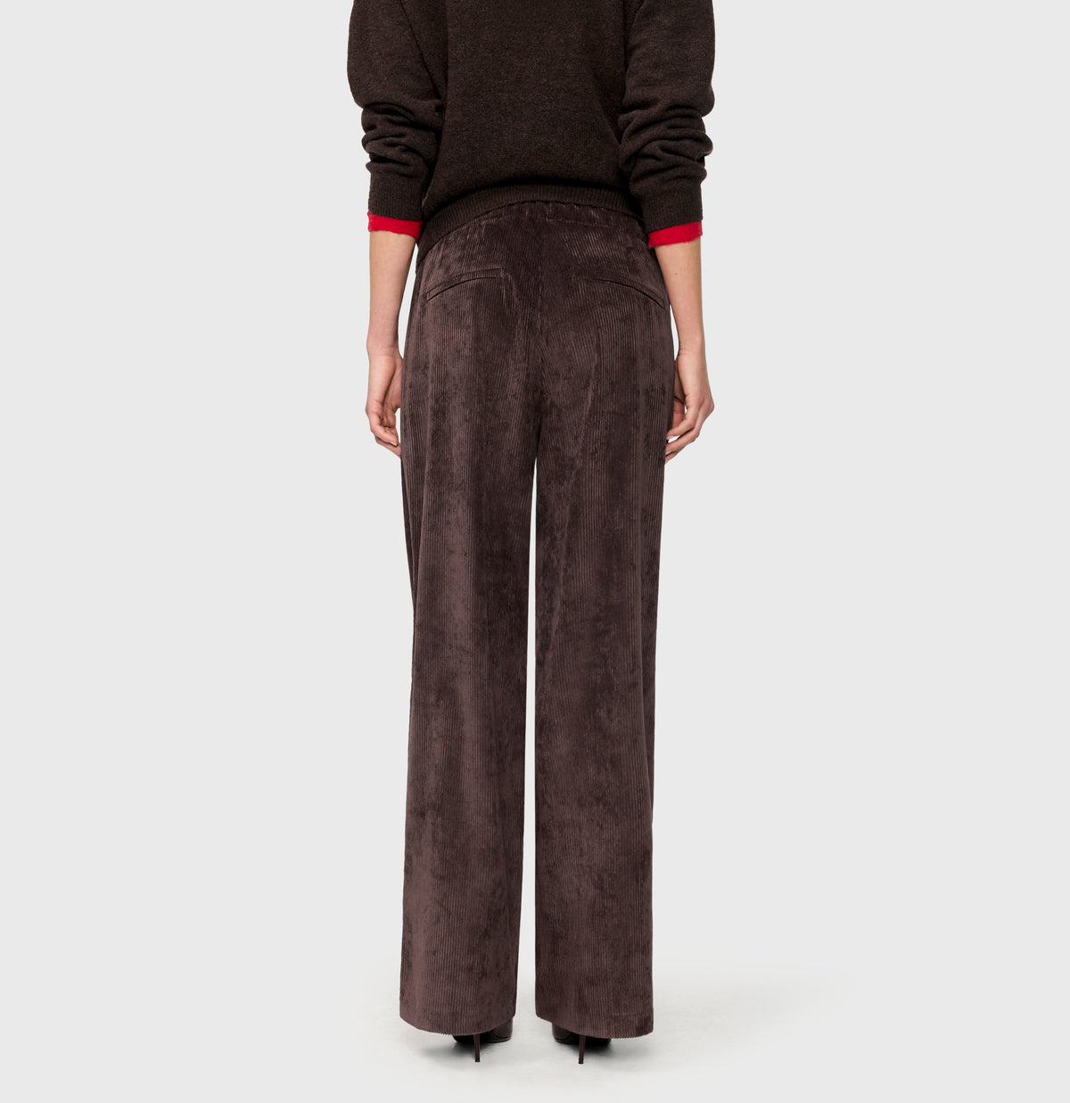 MAC Chiara Wide Leg Cordhose – Truffle Brown