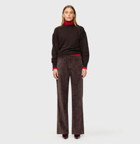 MAC Chiara Wide Leg Cordhose – Truffle Brown
