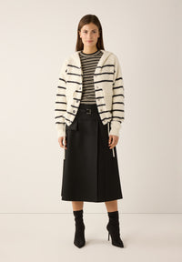 Streifen-Cardigan mit Kapuze_51121252