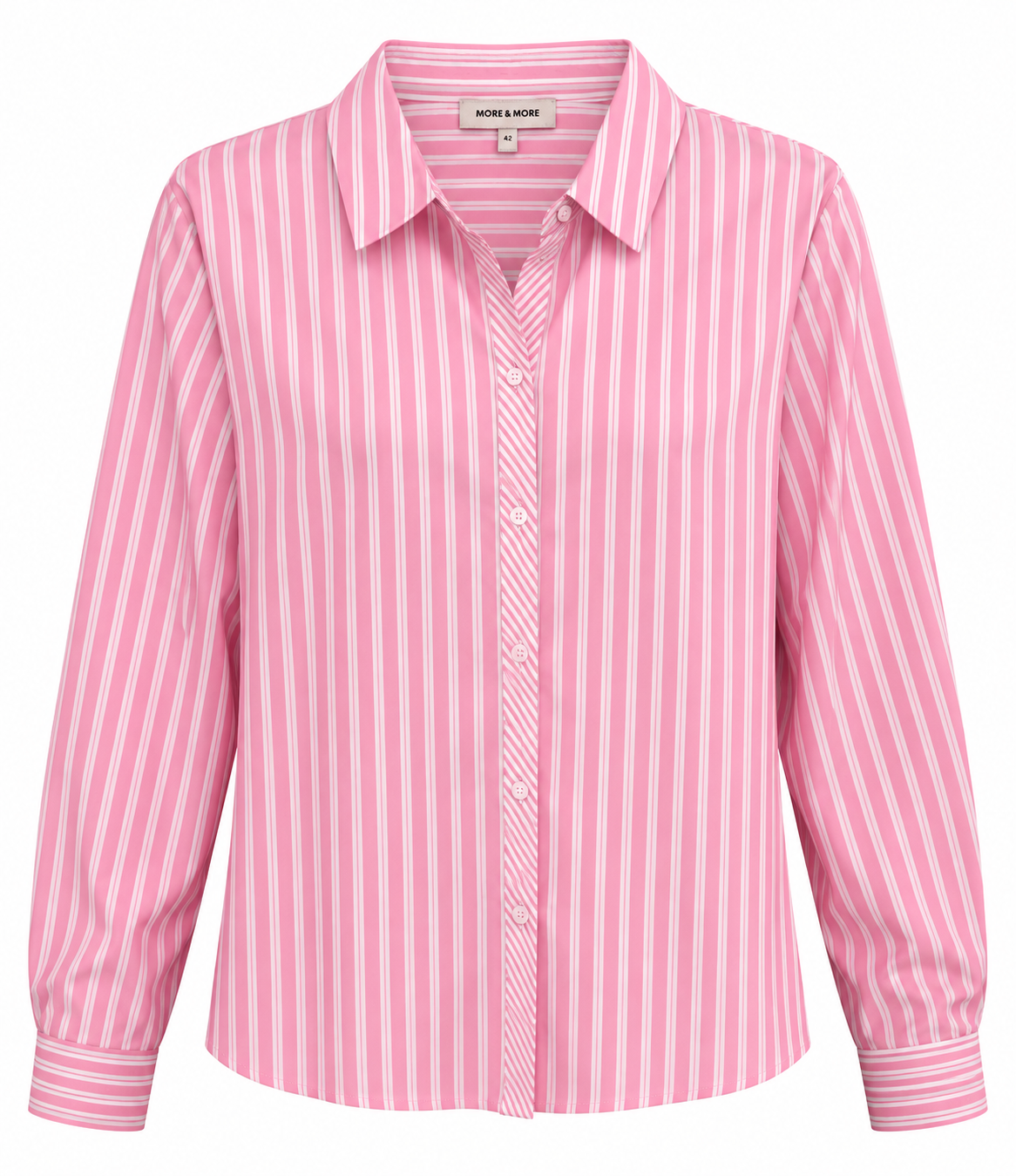 Bluse in rosa/weiß gestreift – Art.-Nr. 61012004