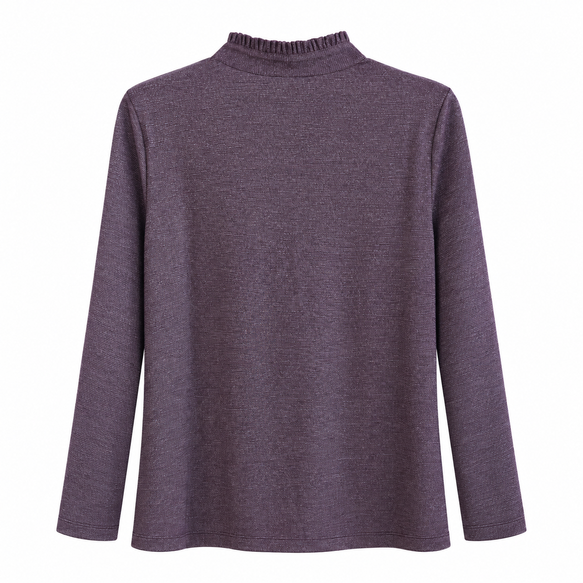 Langarmshirt mit Rüschenkragen in Blackberry – Art.-Nr. SLT363-9121