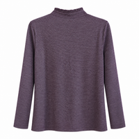 Langarmshirt mit Rüschenkragen in Blackberry – Art.-Nr. SLT363-9121