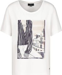 T-Shirt mit Biarritz Print _Monari_409331