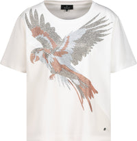 T-Shirt mit Papagei-Print-Monari