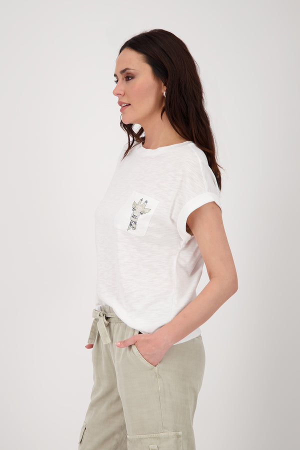T-Shirt mit Giraffenmotiv und Strasssteinen_409905