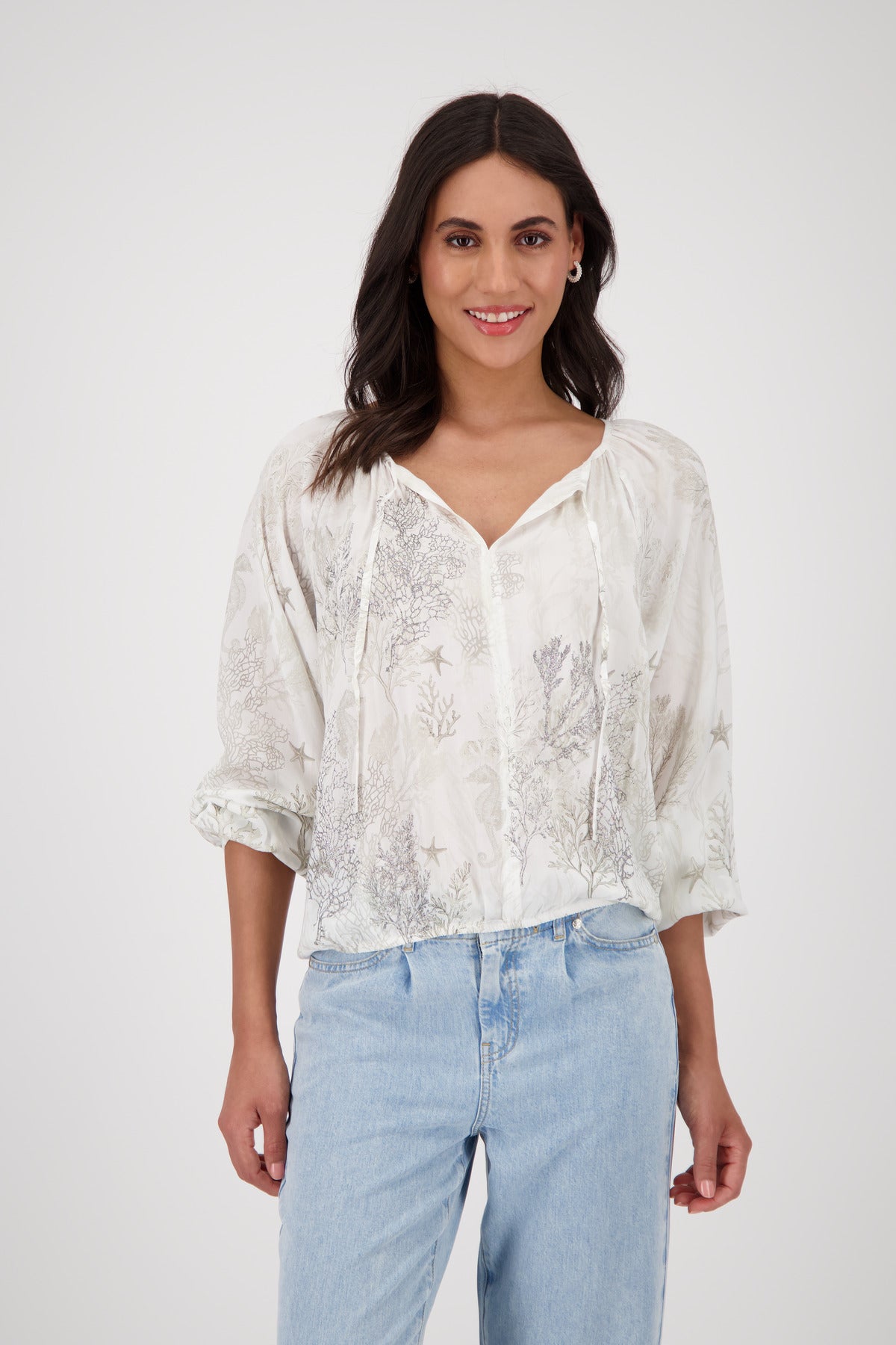 Bluse mit Glitzerdruck_409648