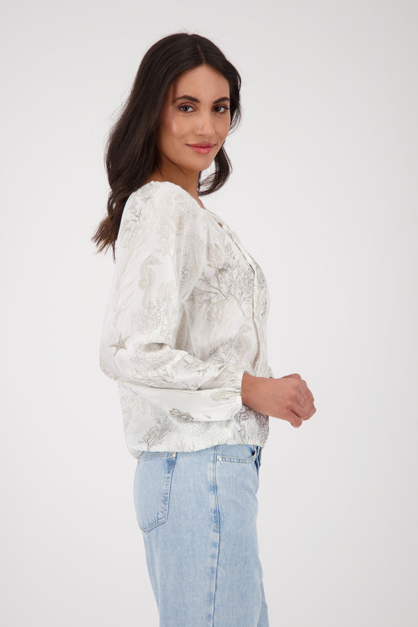 Bluse mit Glitzerdruck_409648