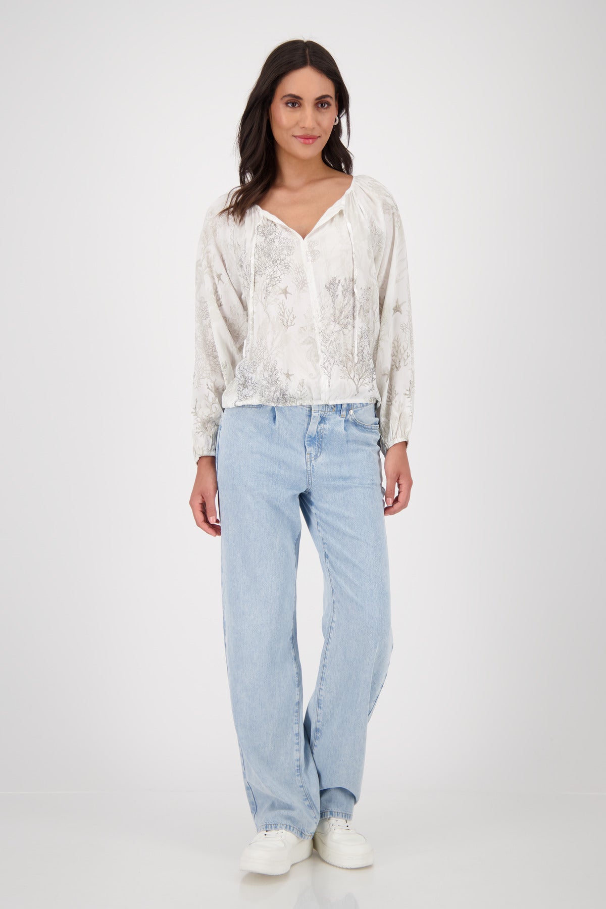 Bluse mit Glitzerdruck_409648