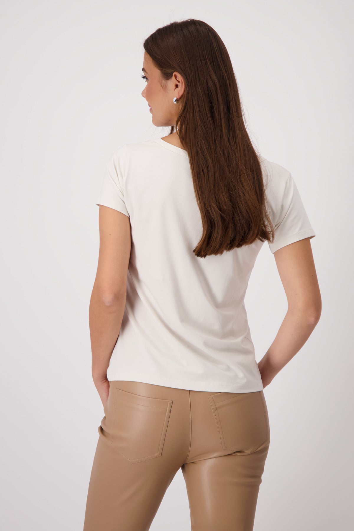T-Shirt mit Schmuckschrift_Monari_409352