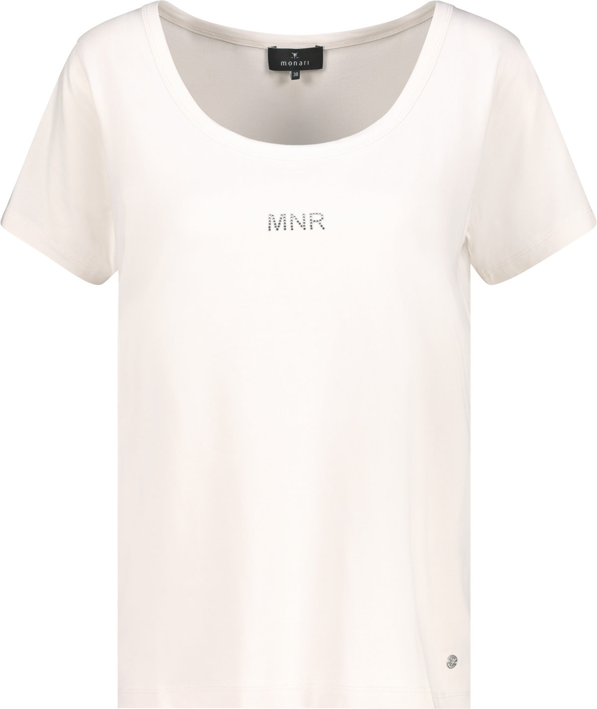 T-Shirt mit Schmuckschrift_Monari_409352