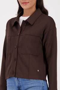 Sweatjacke mit großen Taschen_410396