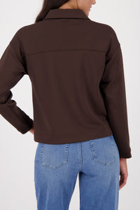 Sweatjacke mit großen Taschen_410396