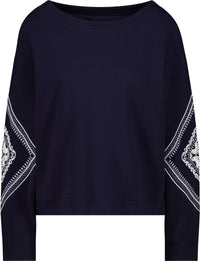 Sweatshirt mit Kordelstickerei _410254