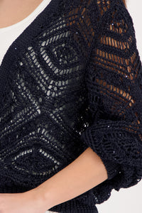 Ajour Strickjacke _410262