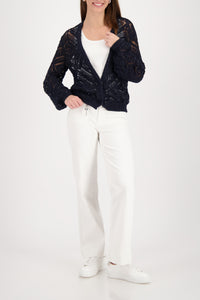 Ajour Strickjacke _410262