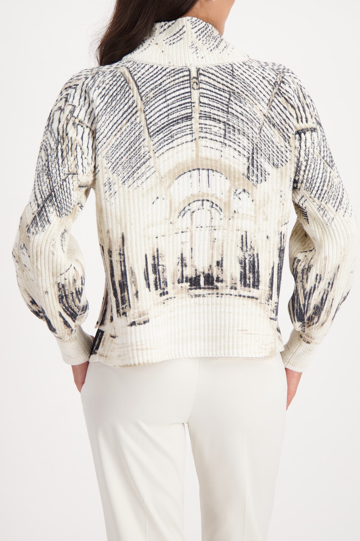 Strickpullover mit Gallery-Print_809517