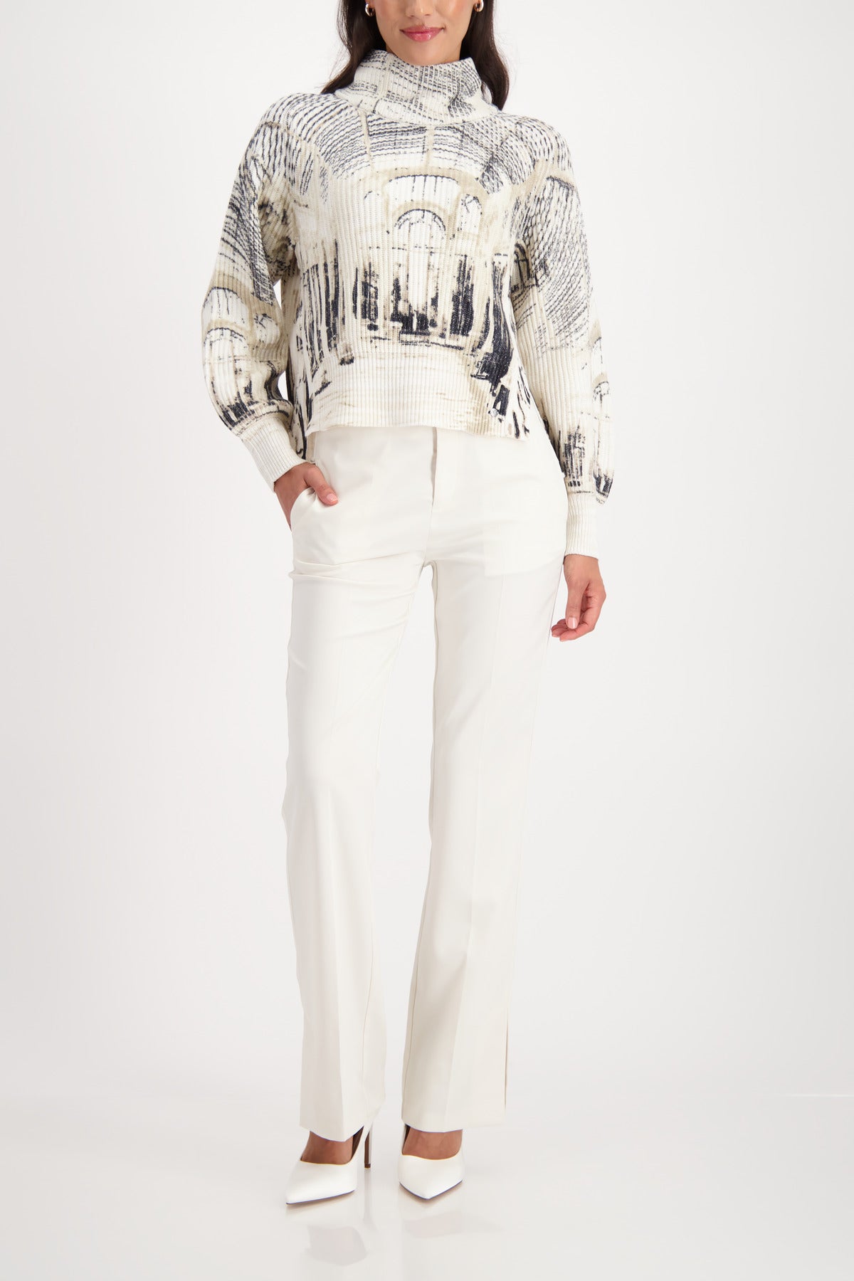 Strickpullover mit Gallery-Print_809517