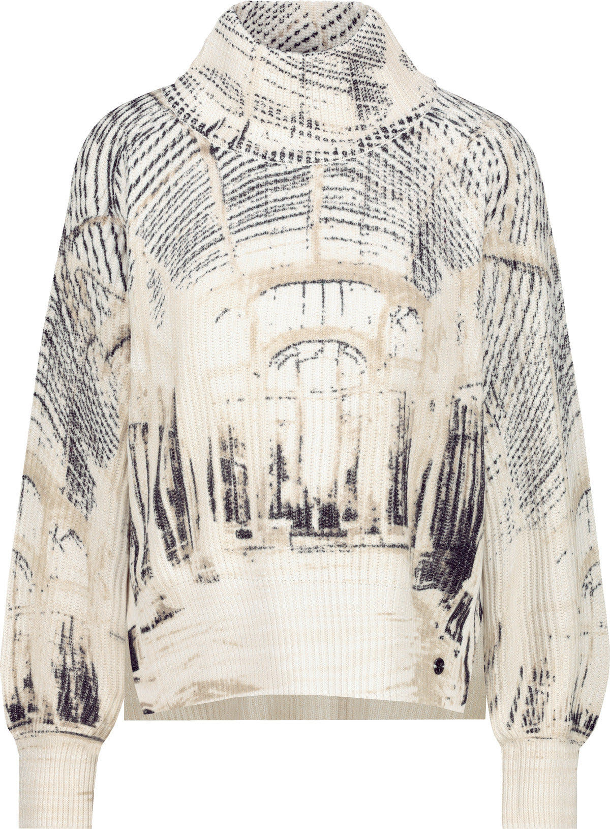 Strickpullover mit Gallery-Print_809517