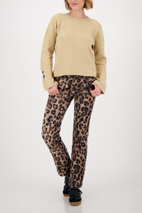 Langarm-Pullover mit Knopfdetail_809006