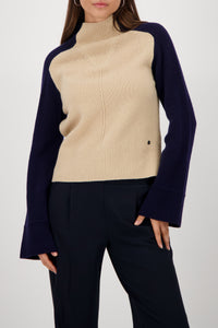 Pullover mit Colorblock-Design_809119