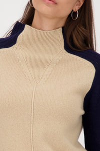 Pullover mit Colorblock-Design_809119