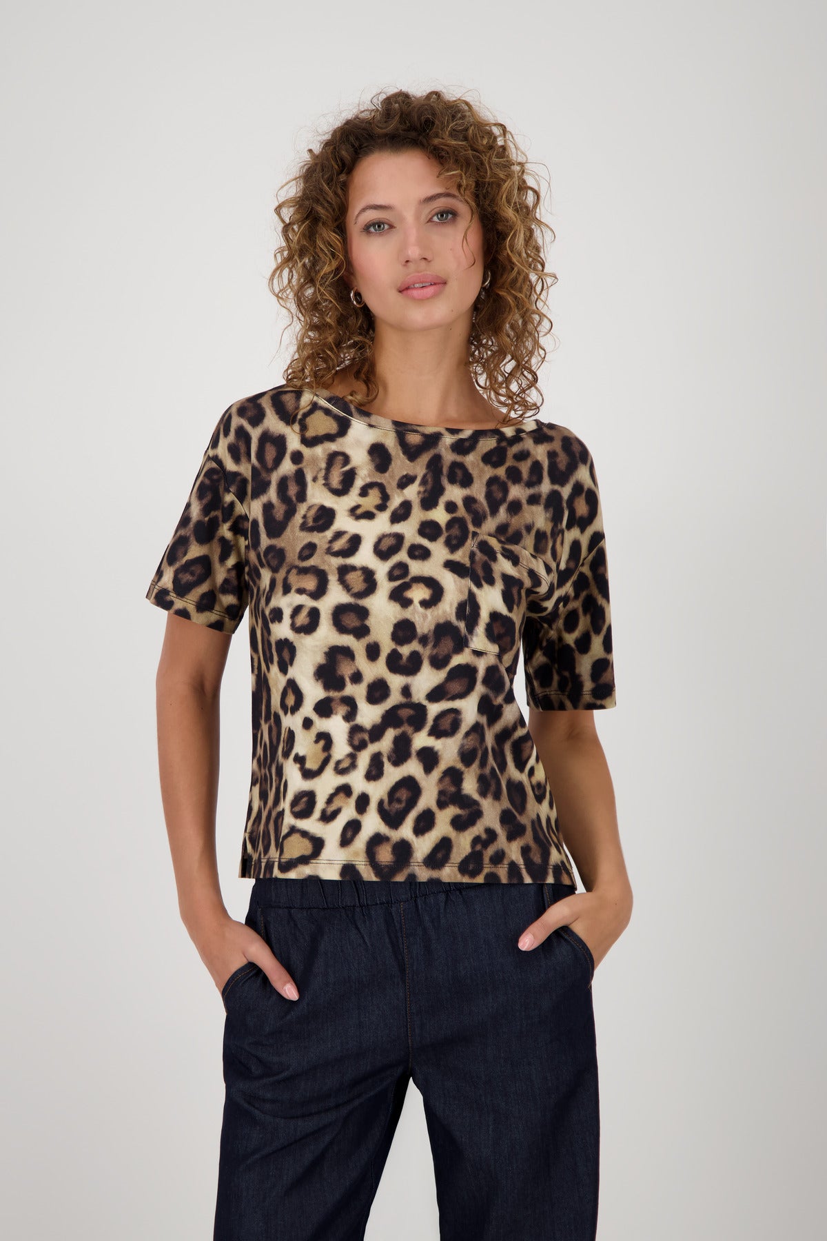 T-Shirt mit Leopardenmuster_808885
