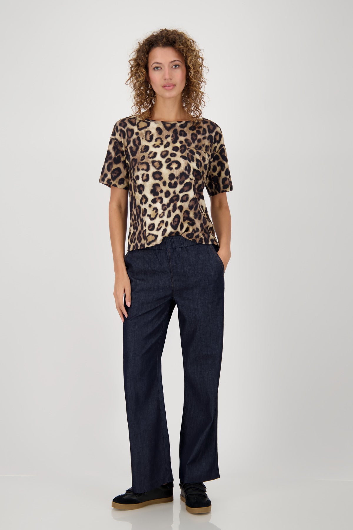 T-Shirt mit Leopardenmuster_808885