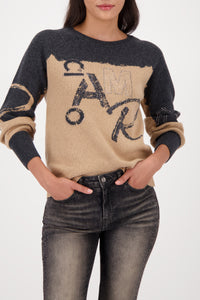 Strickpullover mit Colorblock-Design_809545