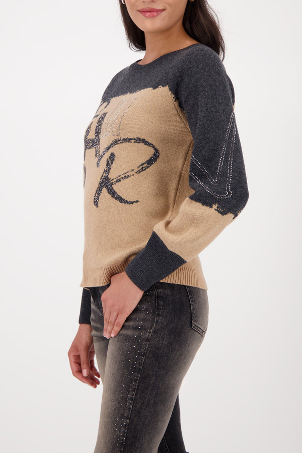 Strickpullover mit Colorblock-Design_809545