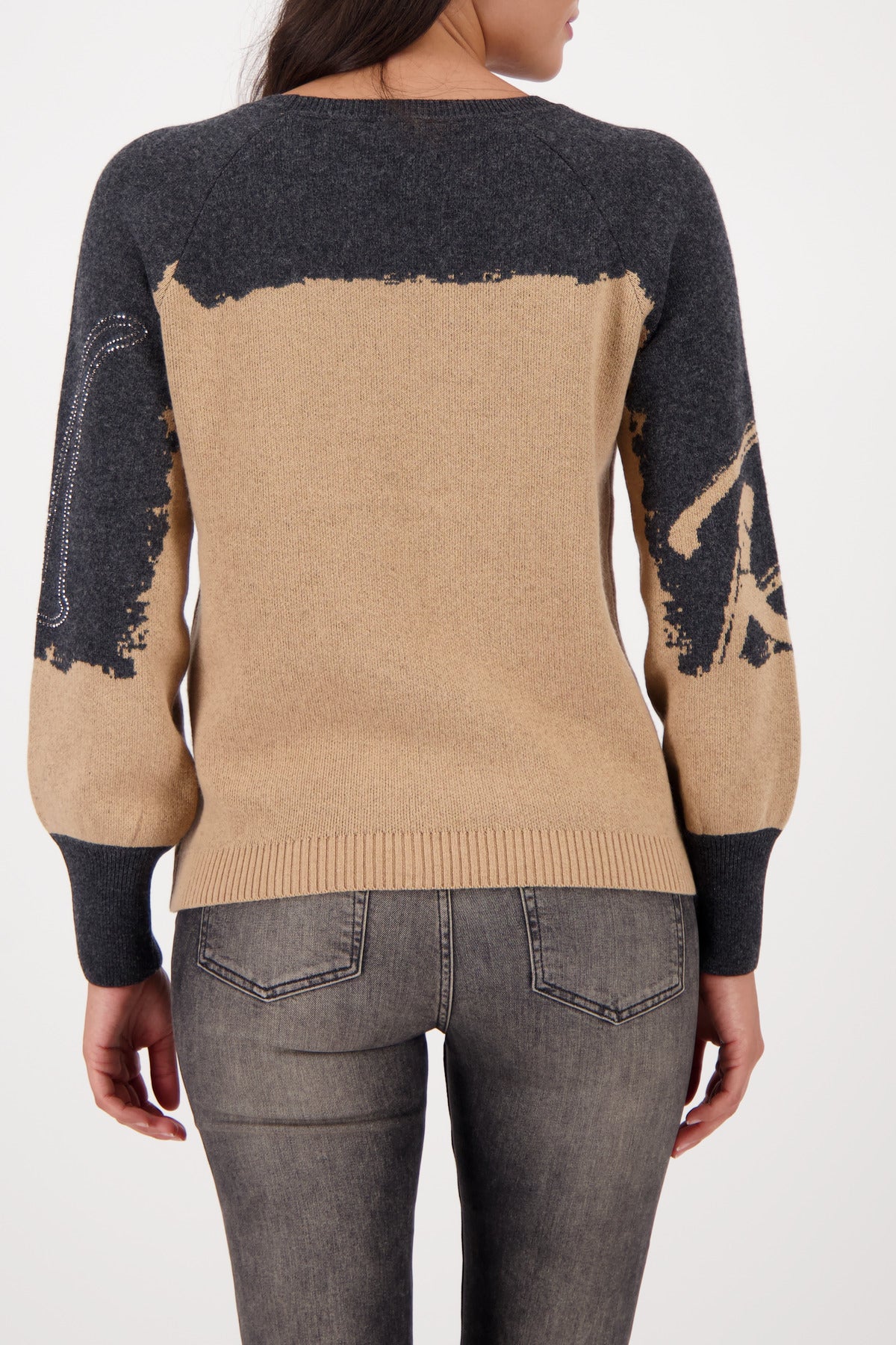 Strickpullover mit Colorblock-Design_809545