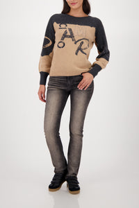 Strickpullover mit Colorblock-Design_809545