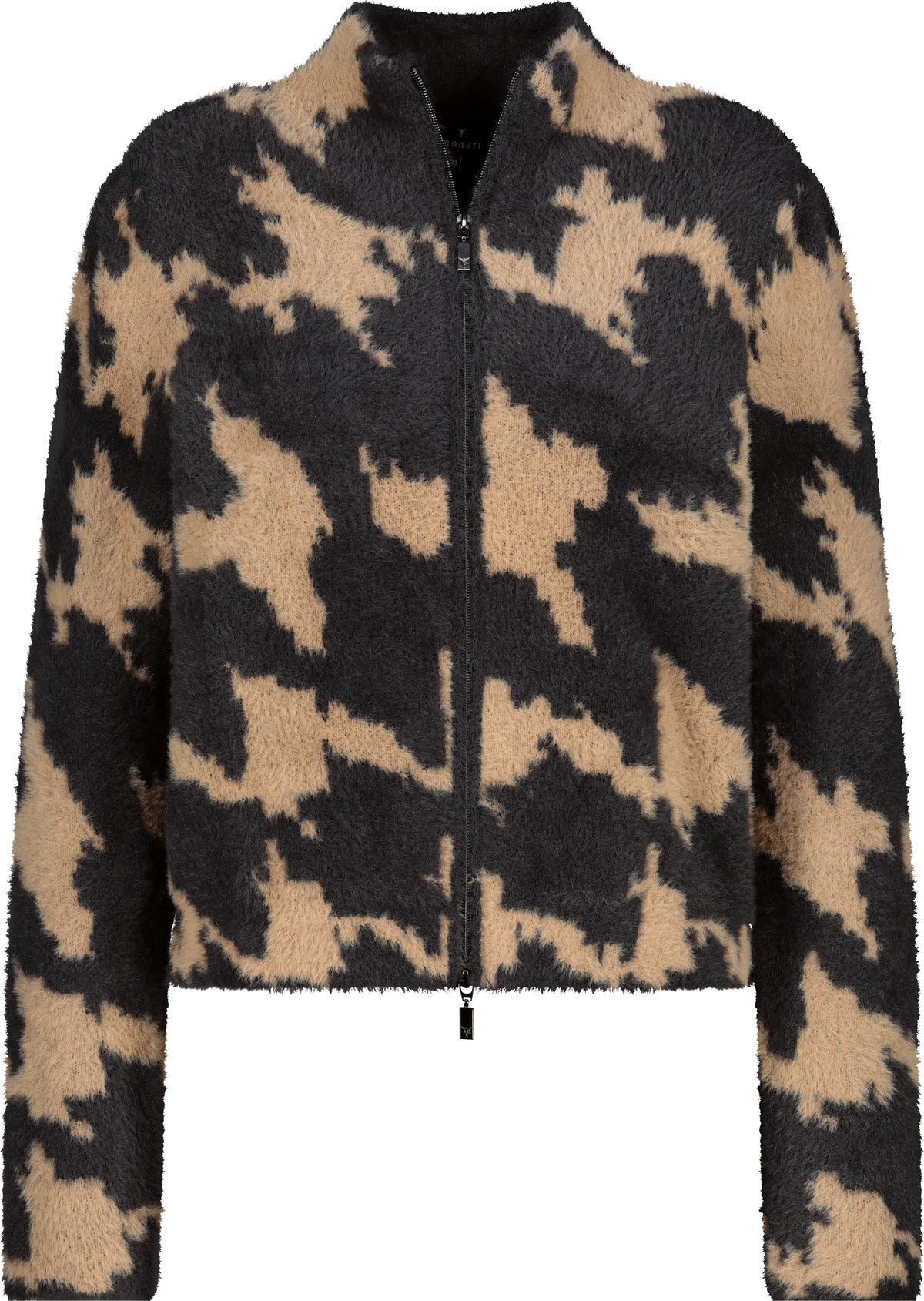 Strickjacke mit Hahnentrittmuster_809540