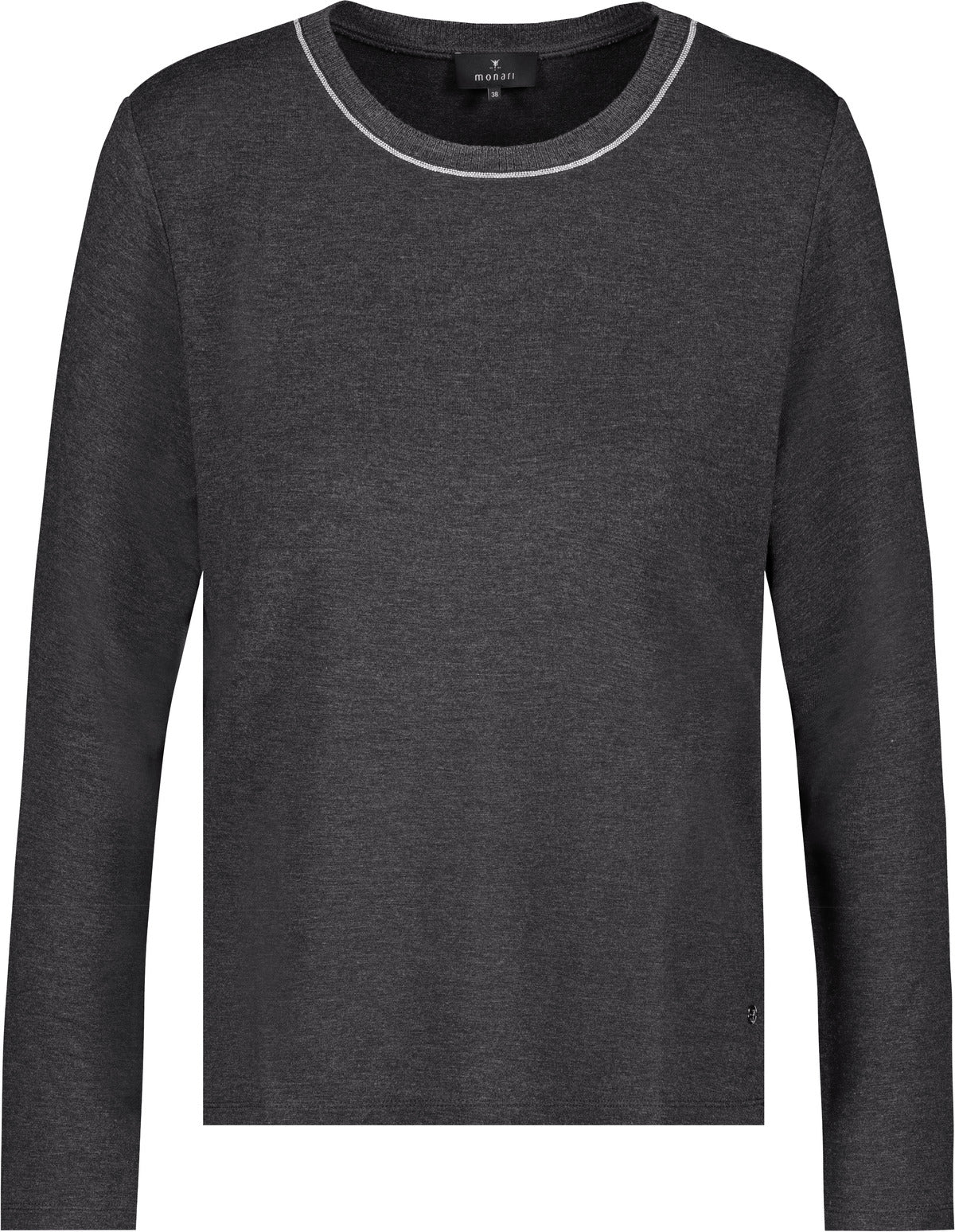 Langarmshirt mit Strickkragen_809332