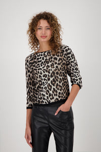 Pullover mit Leopardenmuster_809066